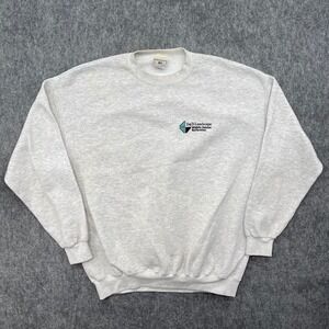Vintage Lee Heavyweight Sweatshirt XL Gray Crewneck Sweater Long Sleeve